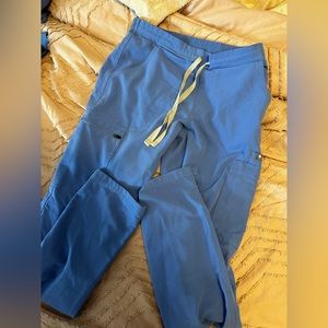 figs XXS ceil blue scrub pants